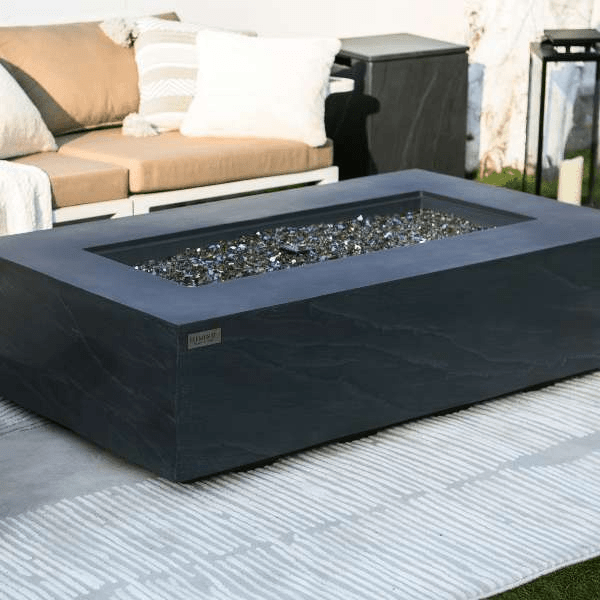 Elementi Plus Cape Town fire table slate black