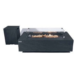 Elementi Plus Cape Town fire table slate black