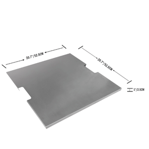 Elementi 20.7 inch square stainless steel lid dimensions