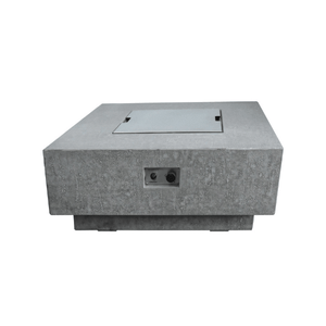 Elementi 20.7 inch square stainless steel lid on fire table