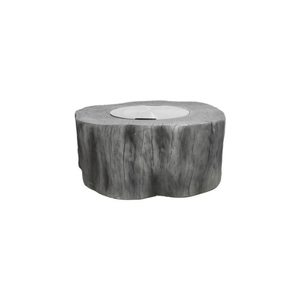 Elementi Manchester fire table classic grey with stainless steel lid