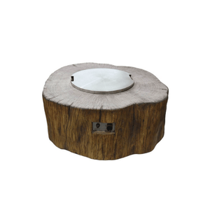 Elementi 20.7 inch round lid on Manchester redwood
