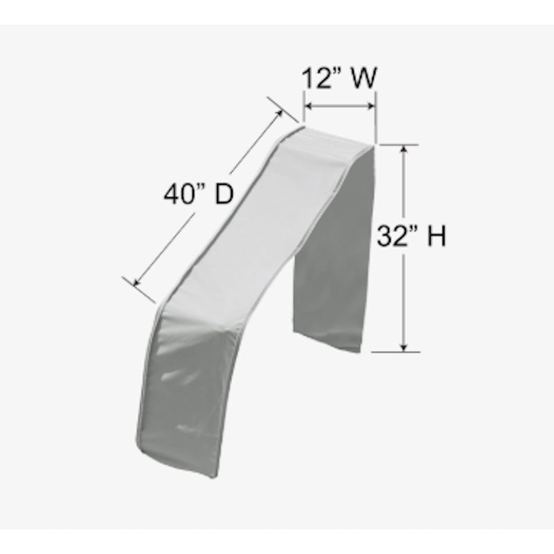 Zip-Together Sectional Cover - L-Shape, 12" Sectional Extension