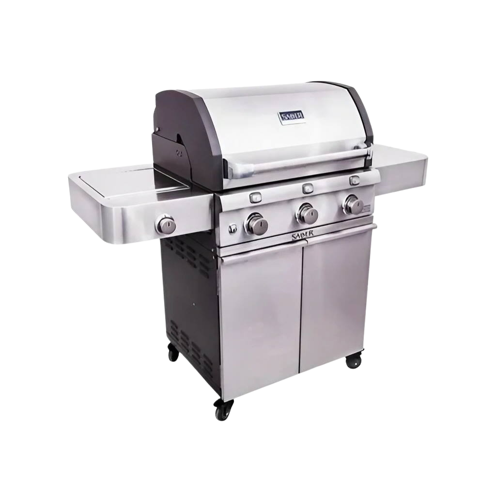 Deluxe Stainless 3-Burner Gas Grill