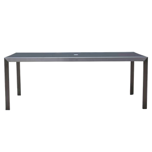 Vilano Rectangular Dining Table w/Silk Screen Glass Top