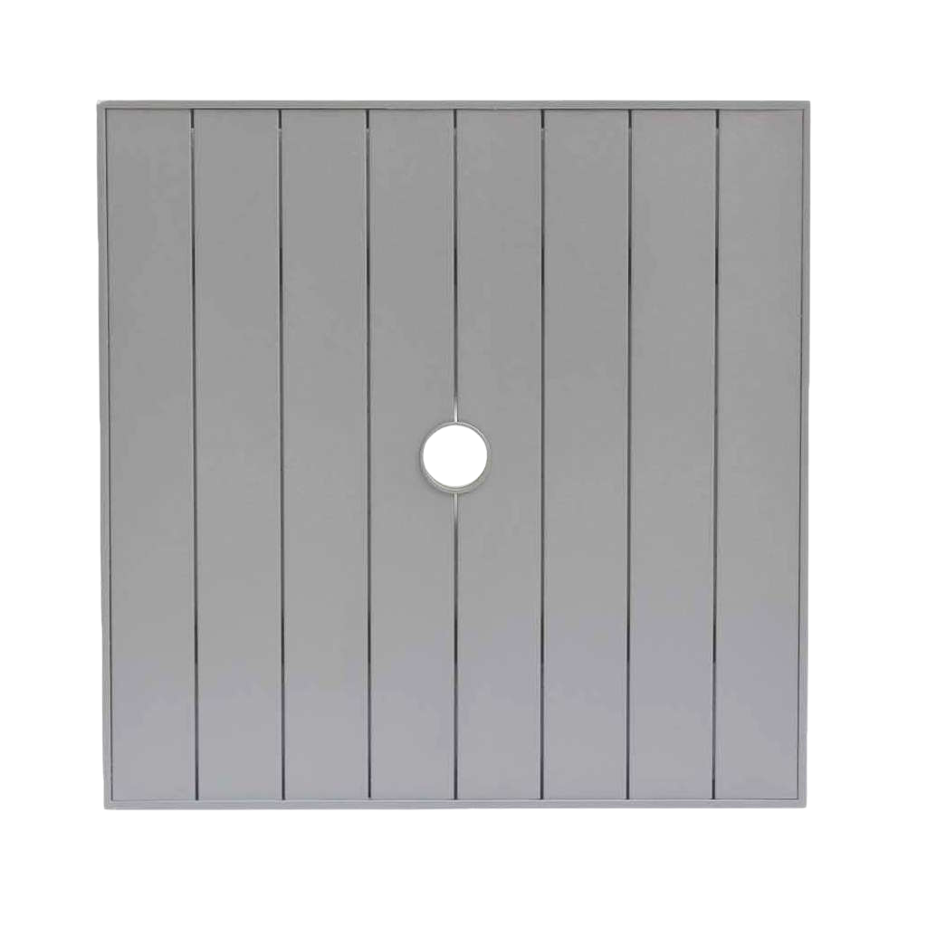 24″ Sq Aluminum Slat Table Top W/UH