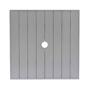 24″ Sq Aluminum Slat Table Top W/UH