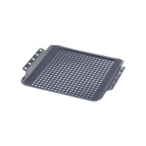 Square Perforated Gris with Drip Pan Large