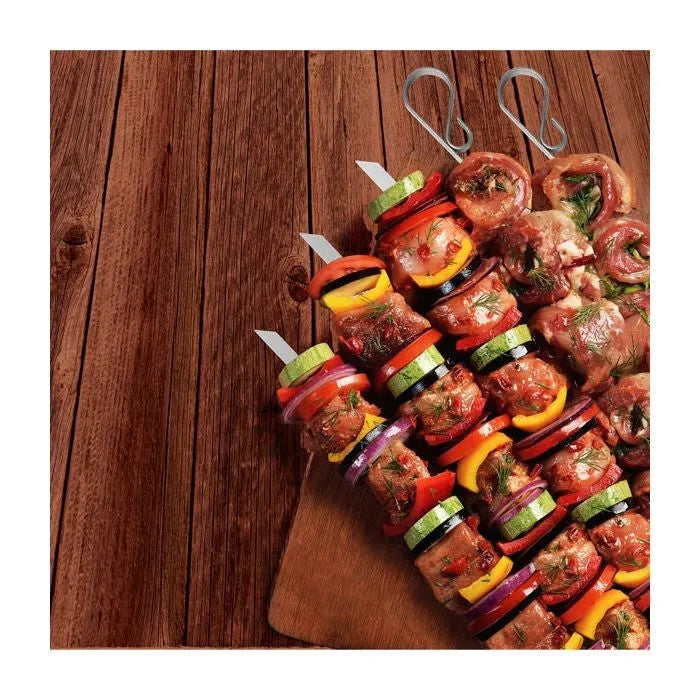 12" Stainless Steel Skewers – Set of 6
