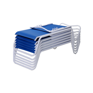 Gardenella Sling Four-Position Lay-flat Stacking Armless Chaise