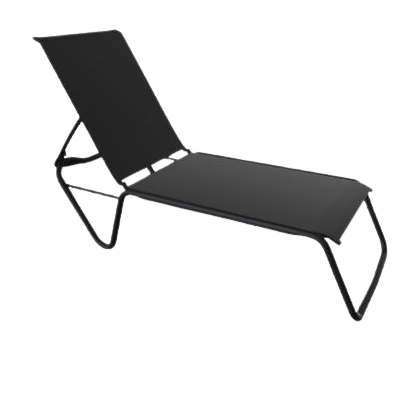 Gardenella Sling Four-Position Lay-flat Stacking Armless Chaise