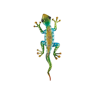 Gecko Decor 11" Rainbow Green