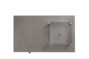 Ratana Fiamma Square Fire Pit Glass Windshield