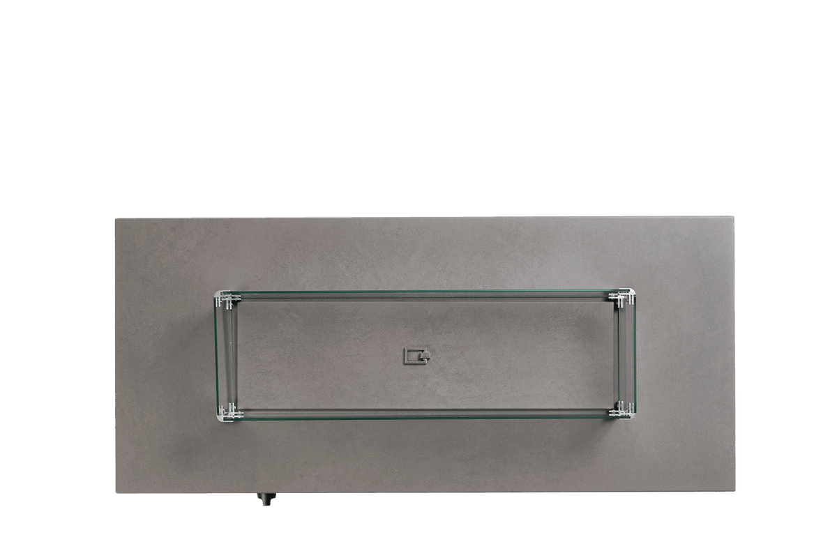 Ratana Fiamma Rectangle Fire Pit Glass Windshield