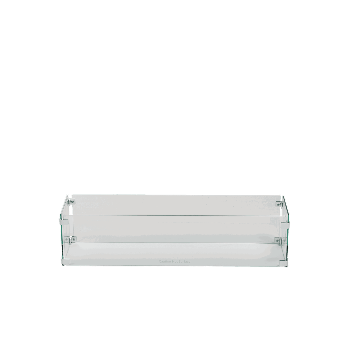 Rectangular Fire Pit Glass Windshield | W32"xD13.5"xH6.3"
