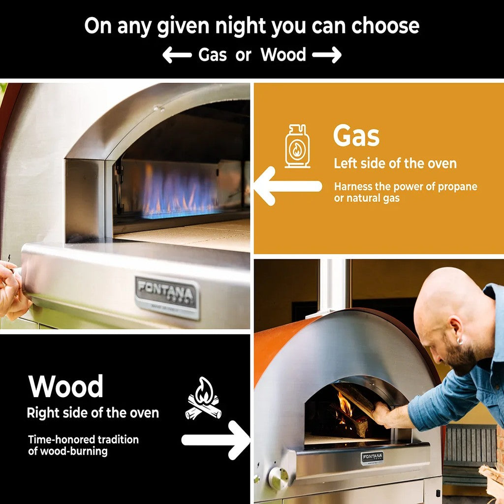 Roma Hybrid Gas & Wood Pizza Oven