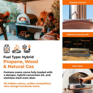 Roma Hybrid Gas & Wood Pizza Oven