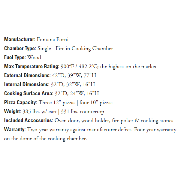 The Marinara Wood Fired Home Oven