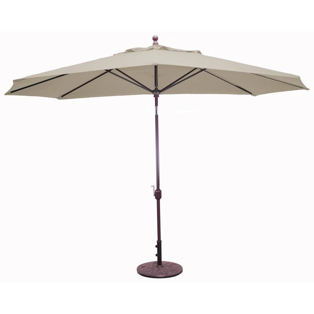 779 8' x 11' Auto-Tilt Market Galtech Umbrella