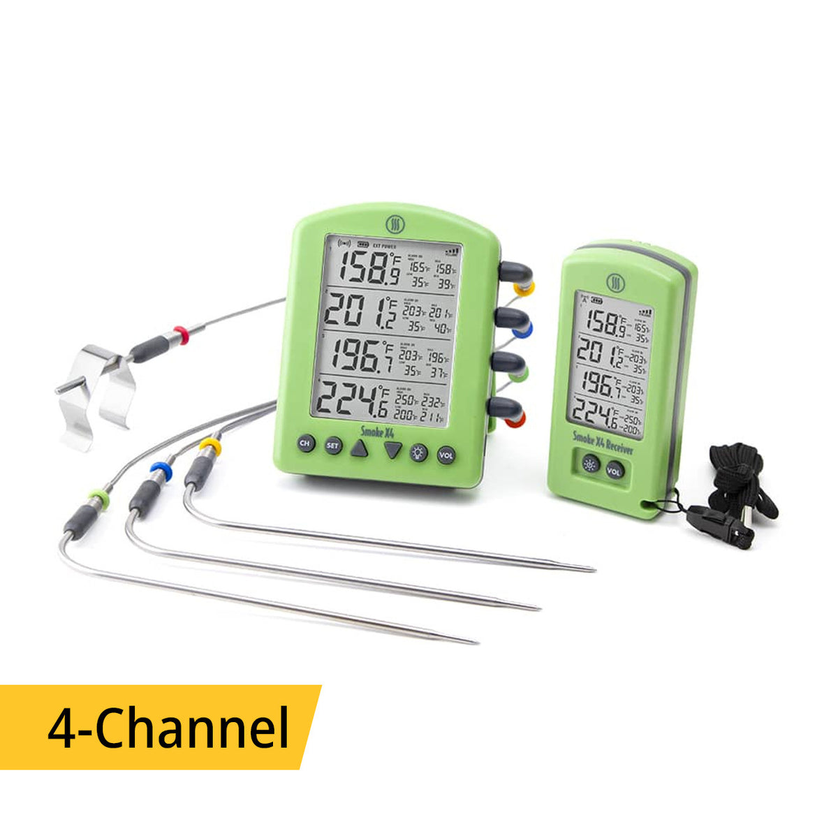 ThermoWorks Smoke X4® Long-Range Remote BBQ Alarm Thermometer