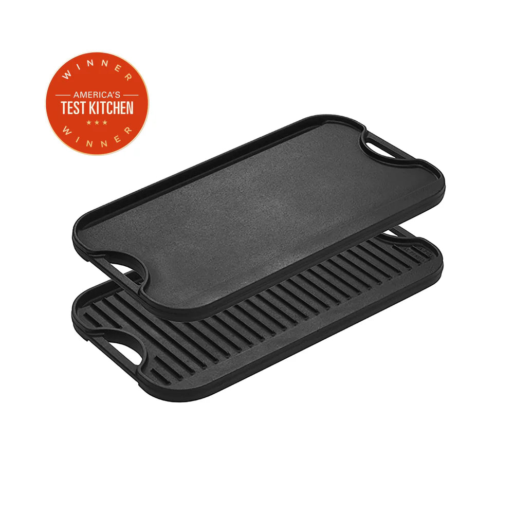 Lodge 20" x 10.5" Pro-Grid Reversible Griddle