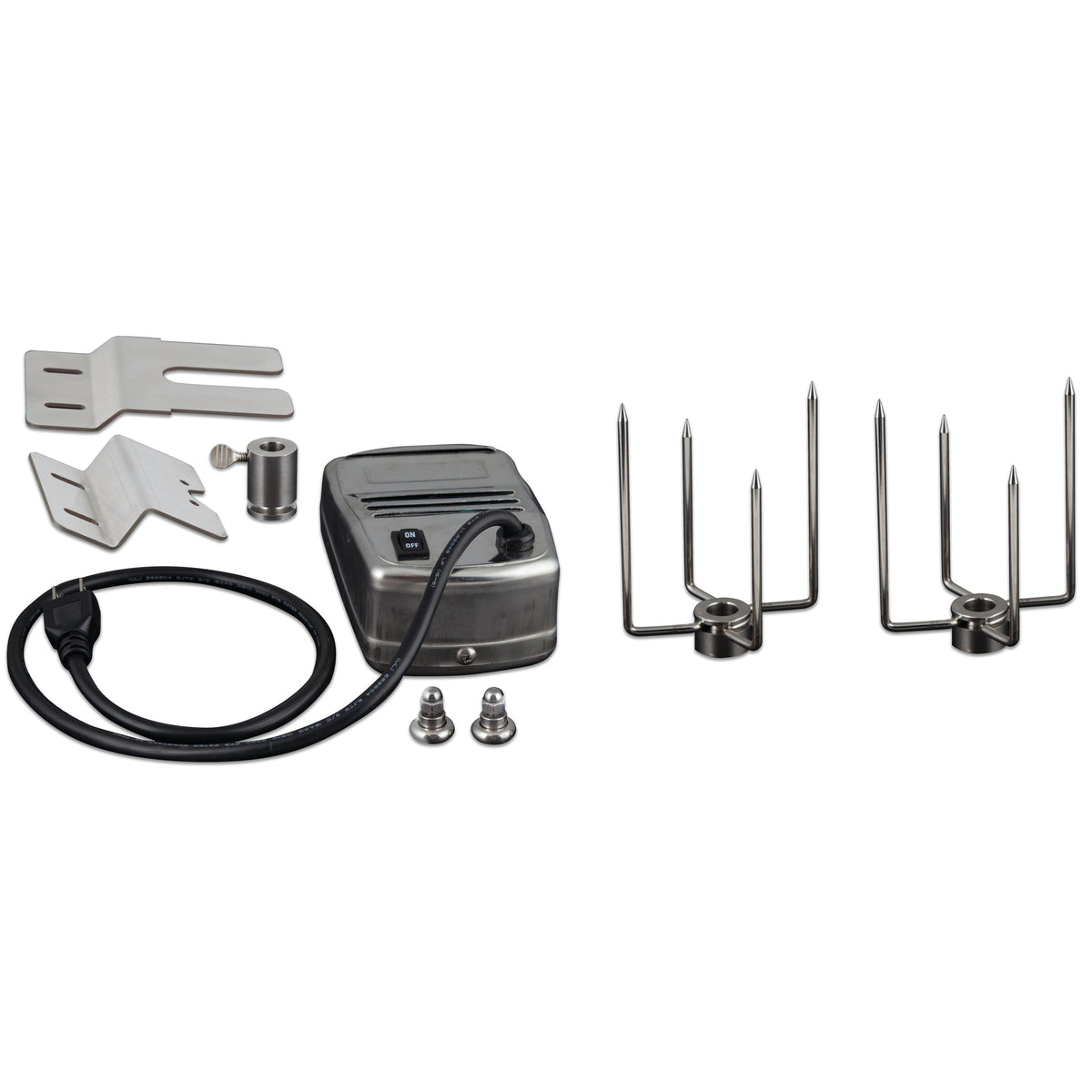 Stainless Steel Rotisserie Kit With Case