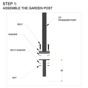 Hideaway In-Ground Garden Post step 1