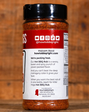 Killer Hogs Hot BBQ Rub side