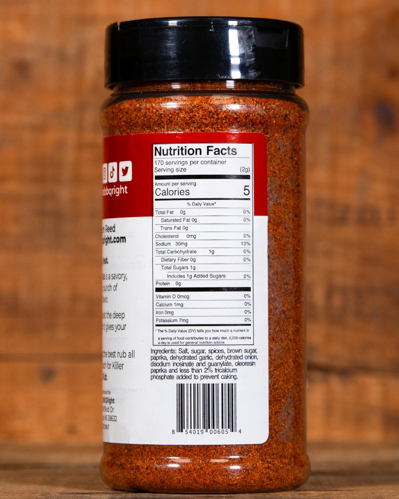 Killer Hogs Hot BBQ Rub back