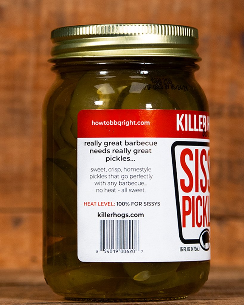 Killer Hogs Sissy Sweet Pickles side