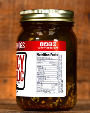 Killer Hogs Spicy Sweet Garlic Pickles back