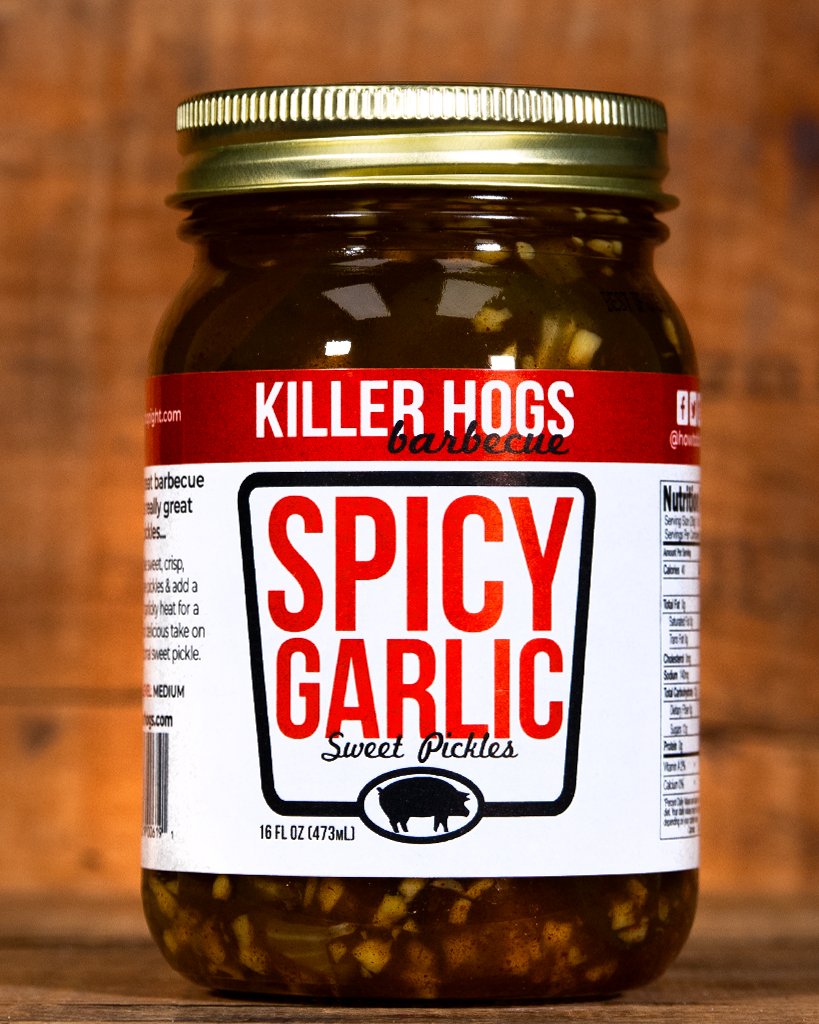 Killer Hogs Spicy Sweet Garlic Pickles