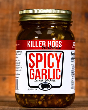 Killer Hogs Spicy Sweet Garlic Pickles