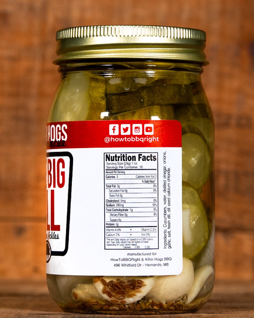 Killer Hogs The Big Dill Pickles back