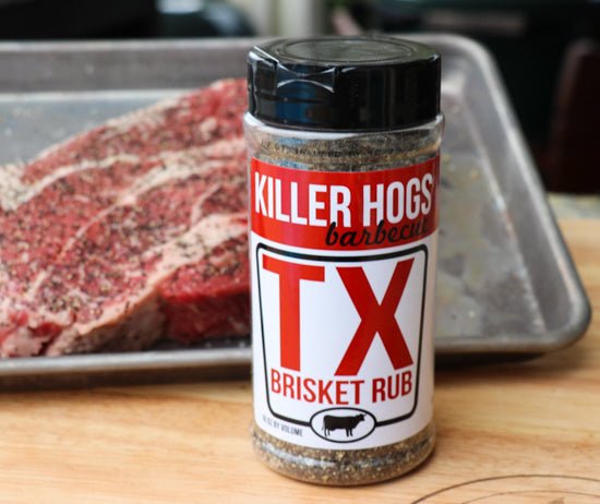 Killer Hogs TX Brisket Rub in use