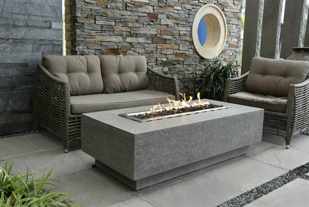 Elementi Kingsale Fire Table 60 x 28 Rectangular Burner
