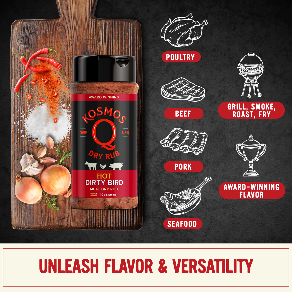 Kosmos Q Hot Dirty Bird Rub