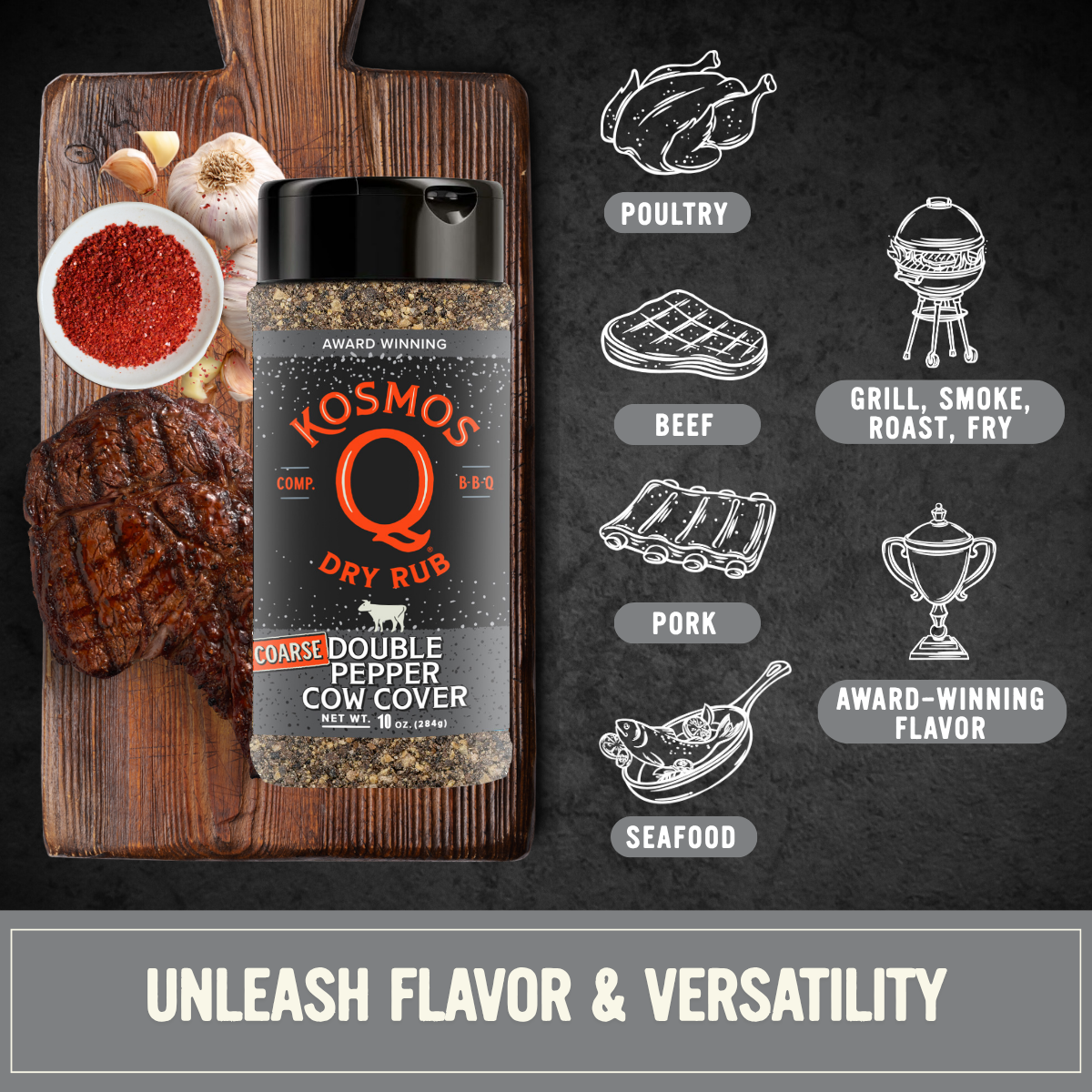 Kosmos Q Double Pepper Coarse Cow Cover