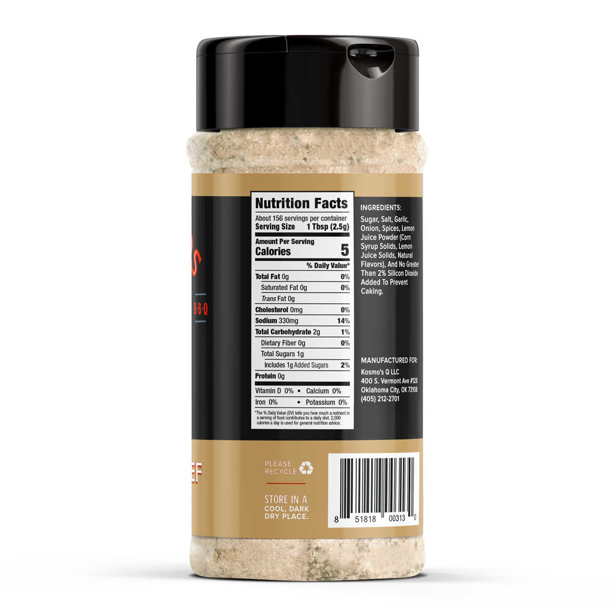 Kosmos Q Texas Beef Rub