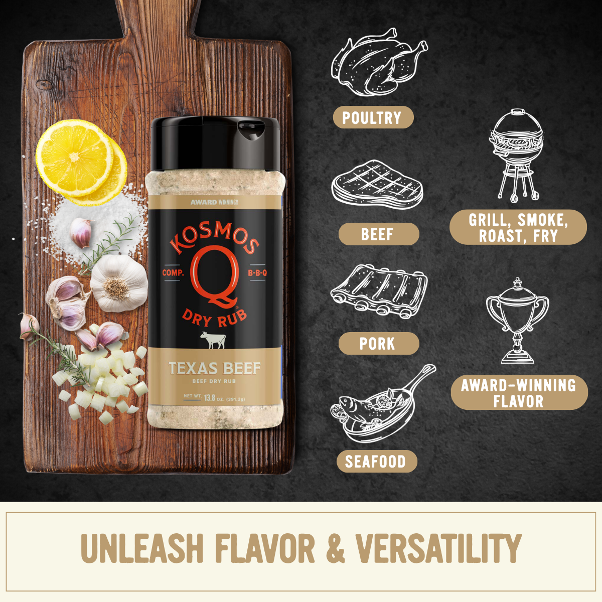 Kosmos Q Texas Beef Rub