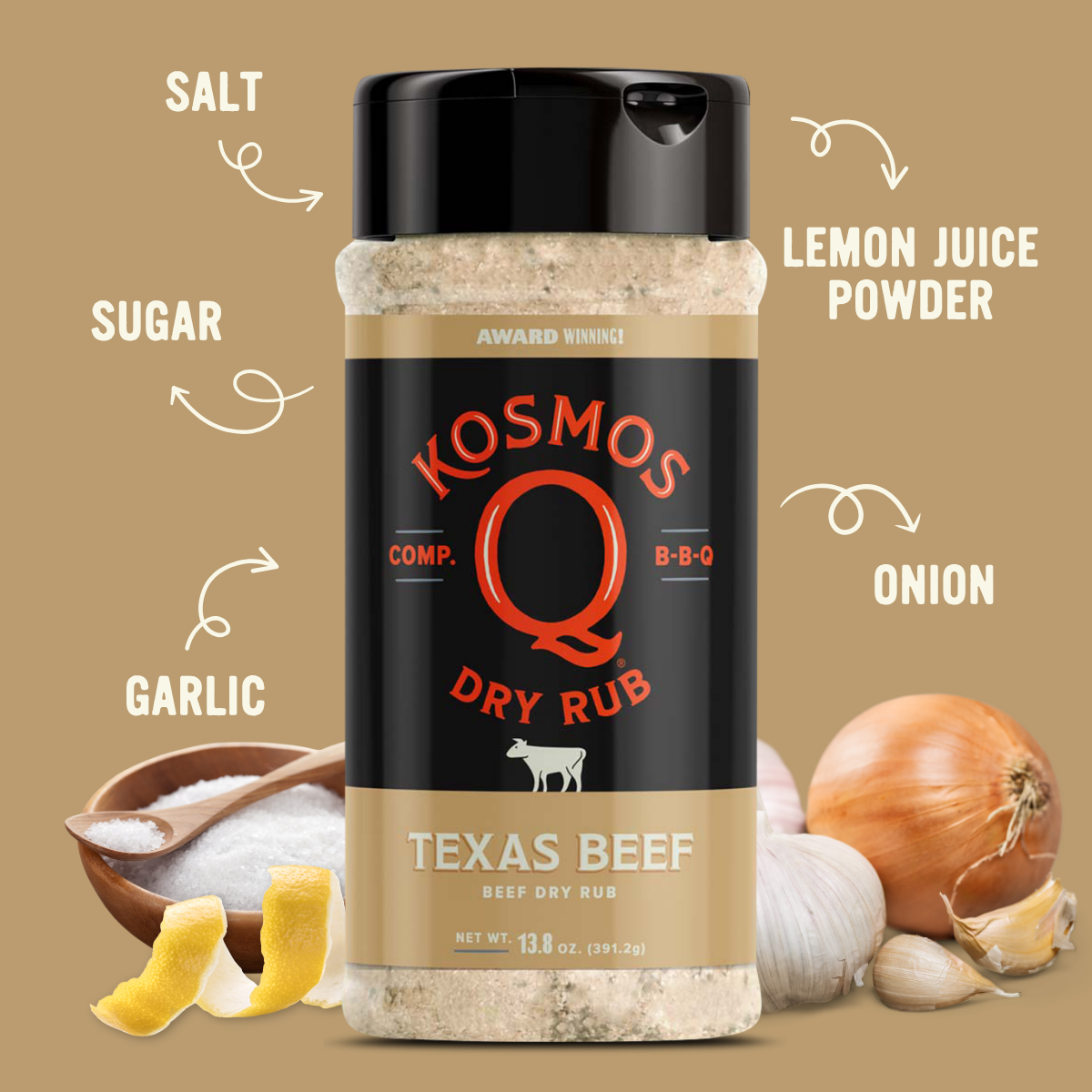 Kosmos Q Texas Beef Rub