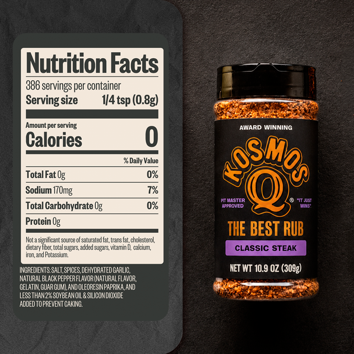 Kosmos Q The Best Classic Steak Rub