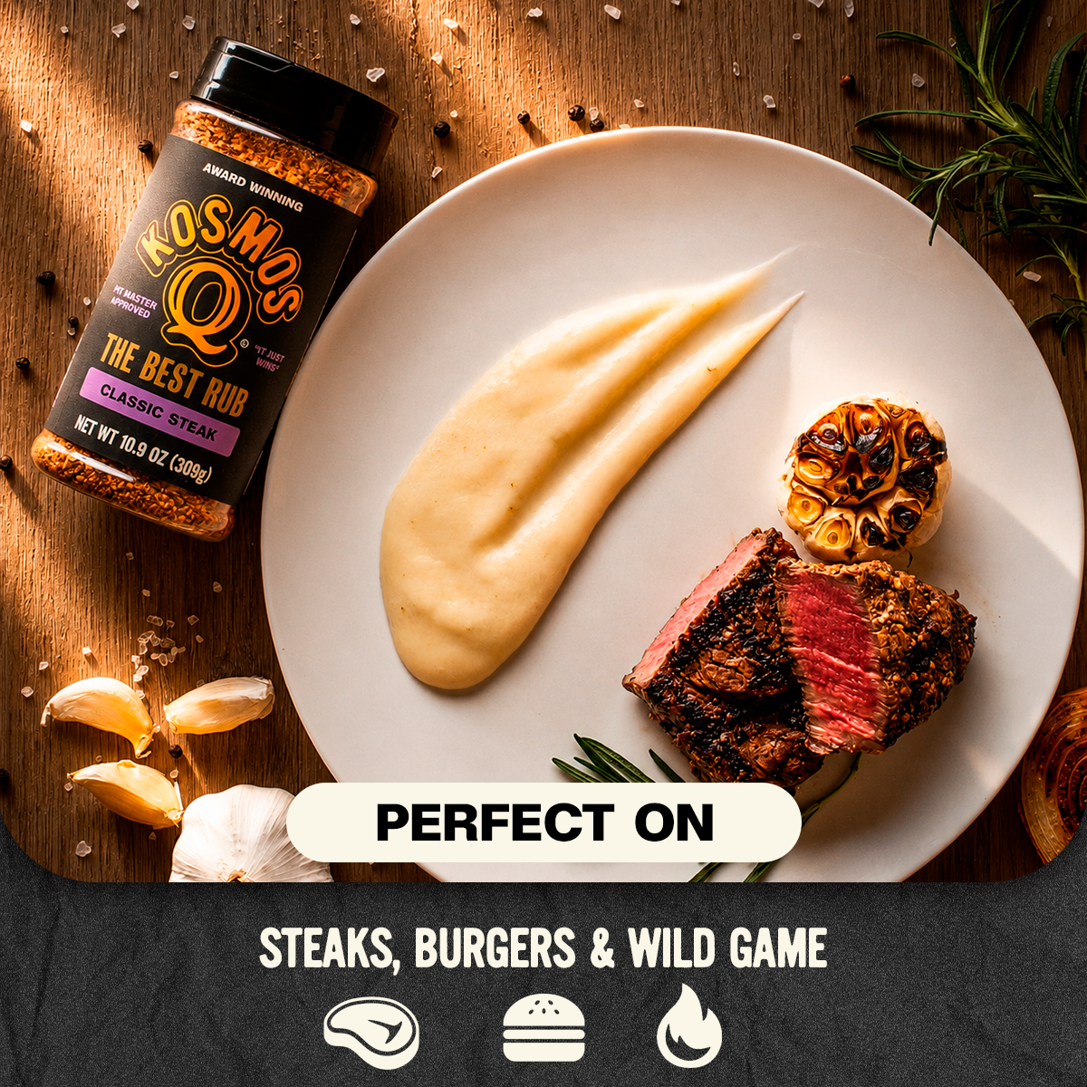 Kosmos Q The Best Classic Steak Rub