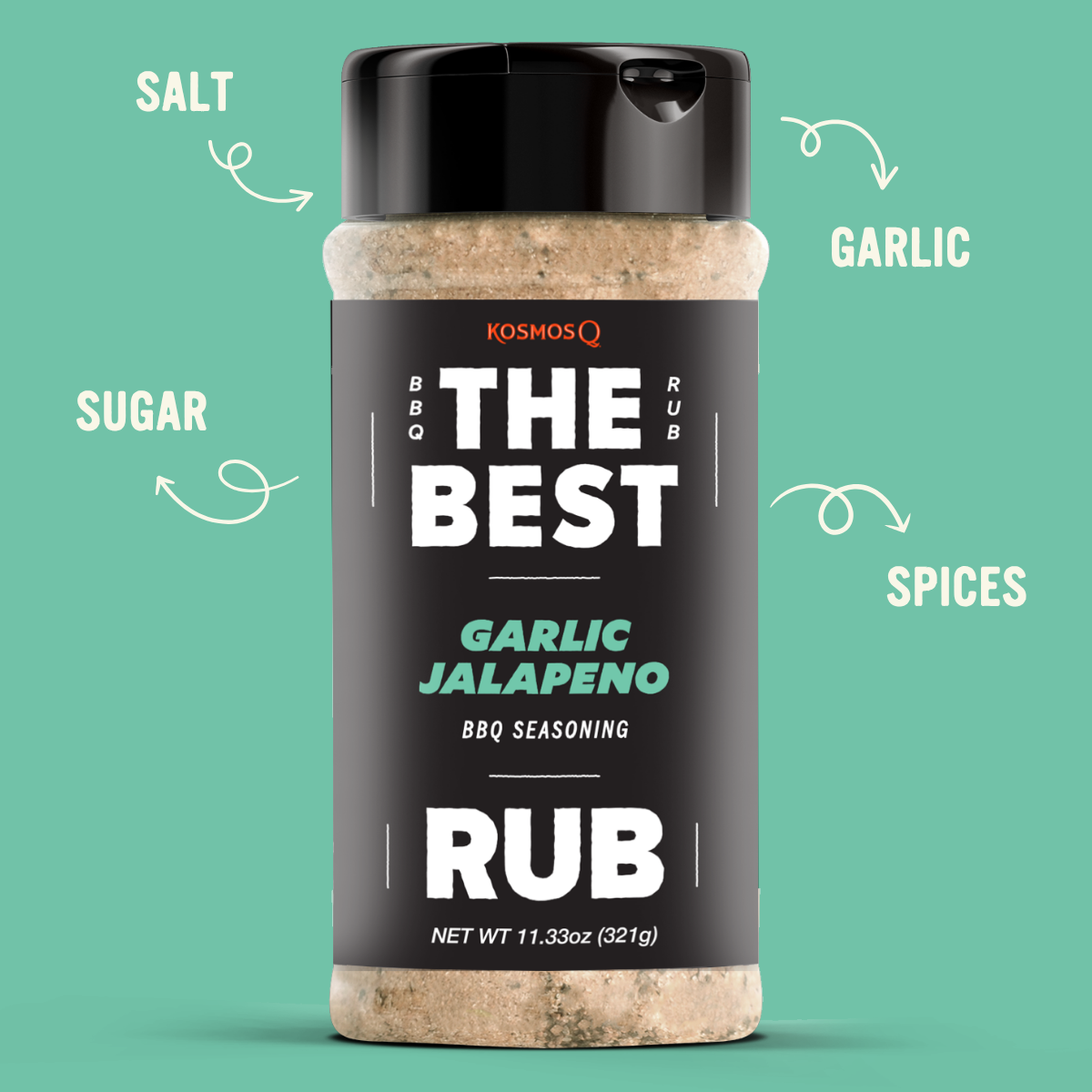Kosmos Q The Best Garlic Jalapeno Rub