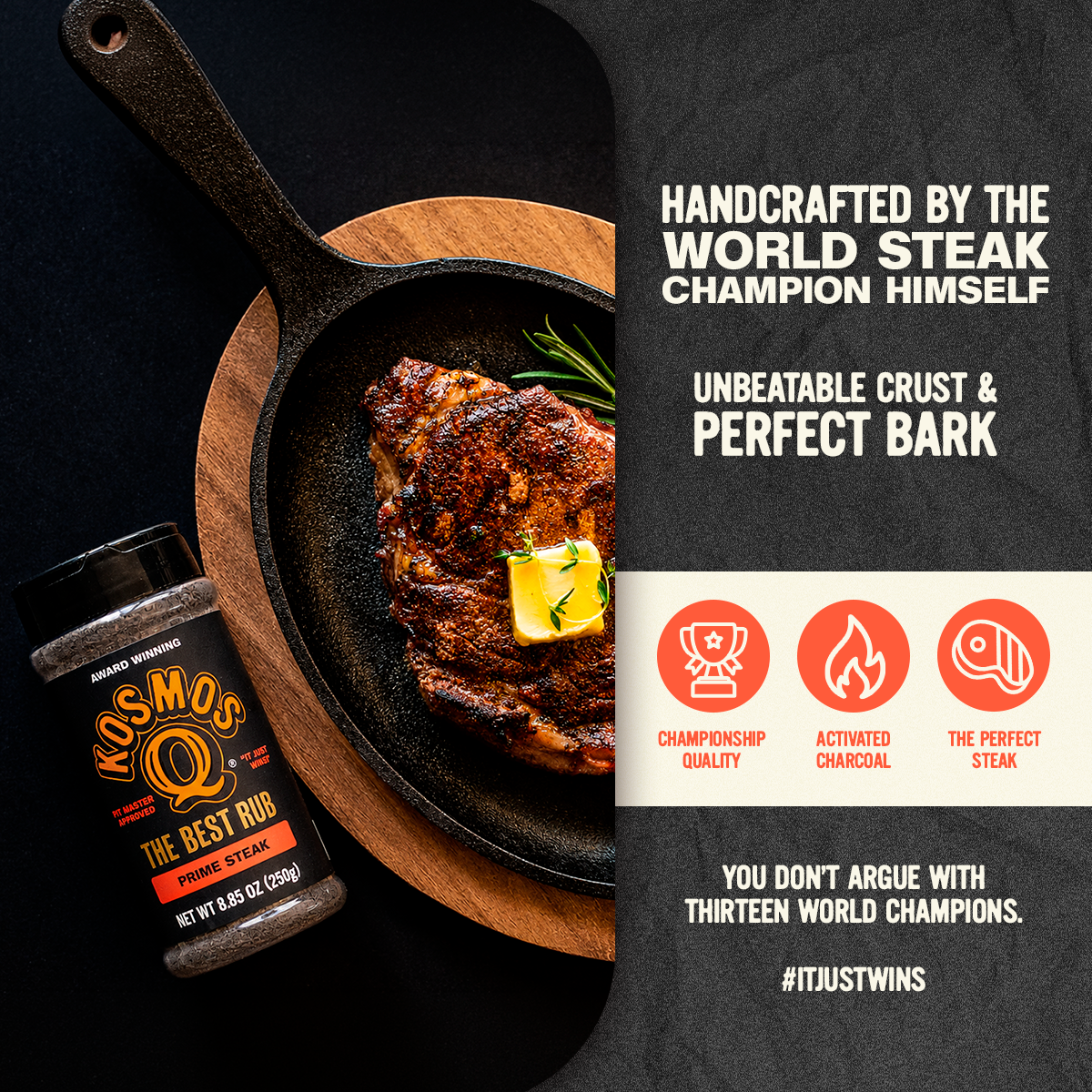 Kosmos Q The Best Prime Steak Rub