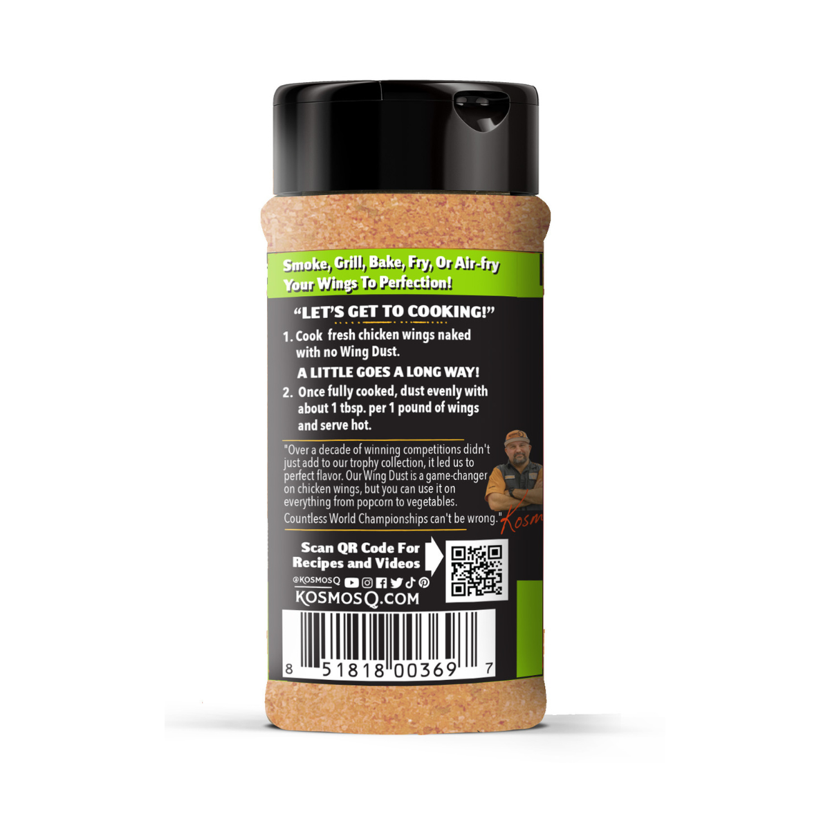Chili Lime Wing Dust Shaker - Kosmos Q