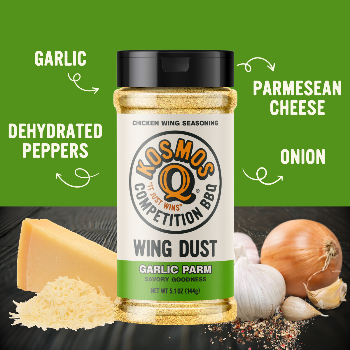 Kosmos Q Garlic Parm Wing Seasoning