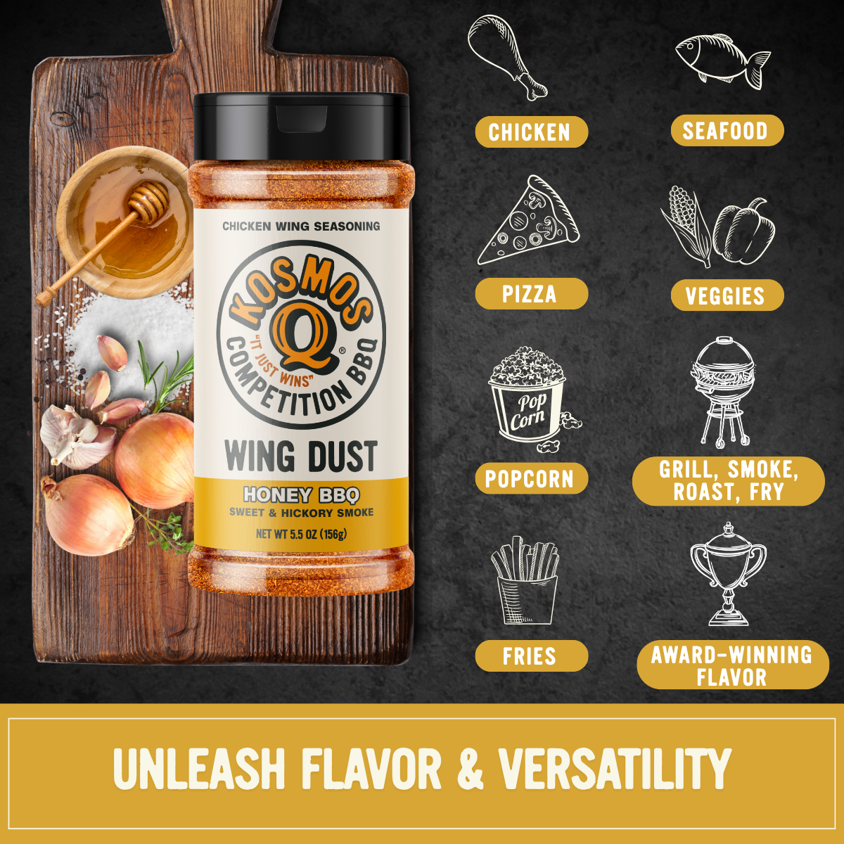 Kosmos Q Honey Barbecue Wing Seasoning