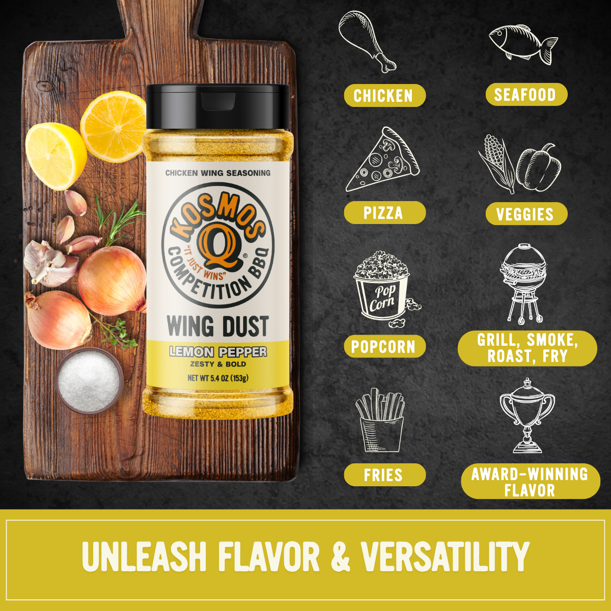 Kosmos Q Lemon Pepper Wing Seasoning