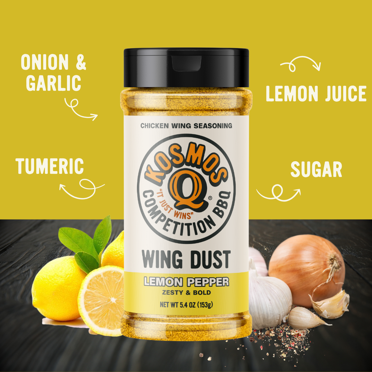 Kosmos Q Lemon Pepper Wing Seasoning